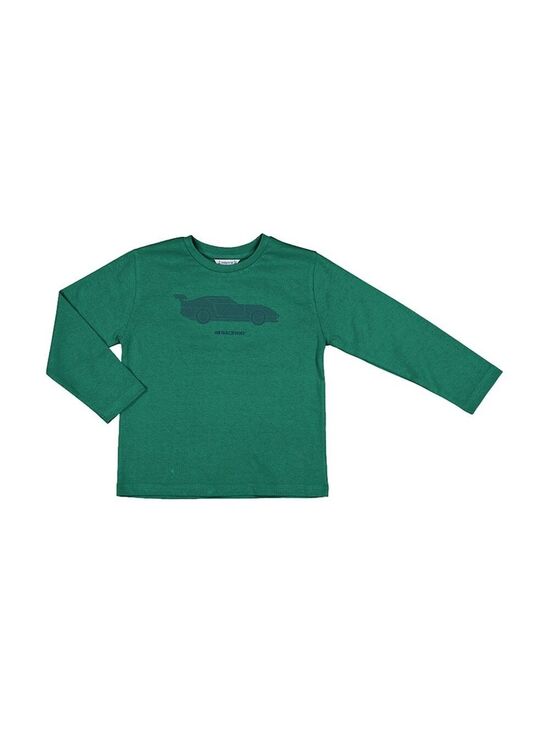 Mayoral Other - Size 2 Toddler Mayoral Emerald Long Sleeve Tee with Car Graphic